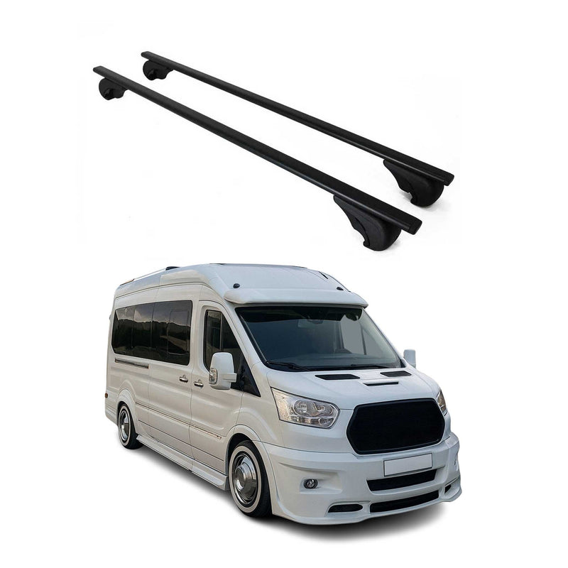 Barres de toit Transversales pour Ford Transit 2014-2024 Fer Noir