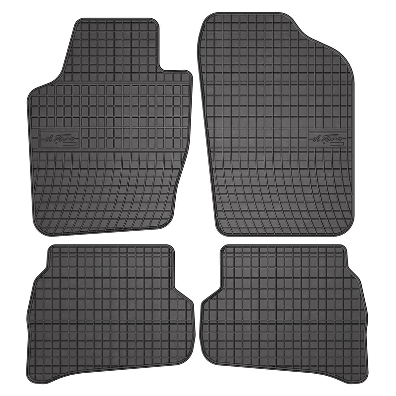 OMAC Tapis de Sol pour VW Polo 2009-2017 Caoutchouc Noir