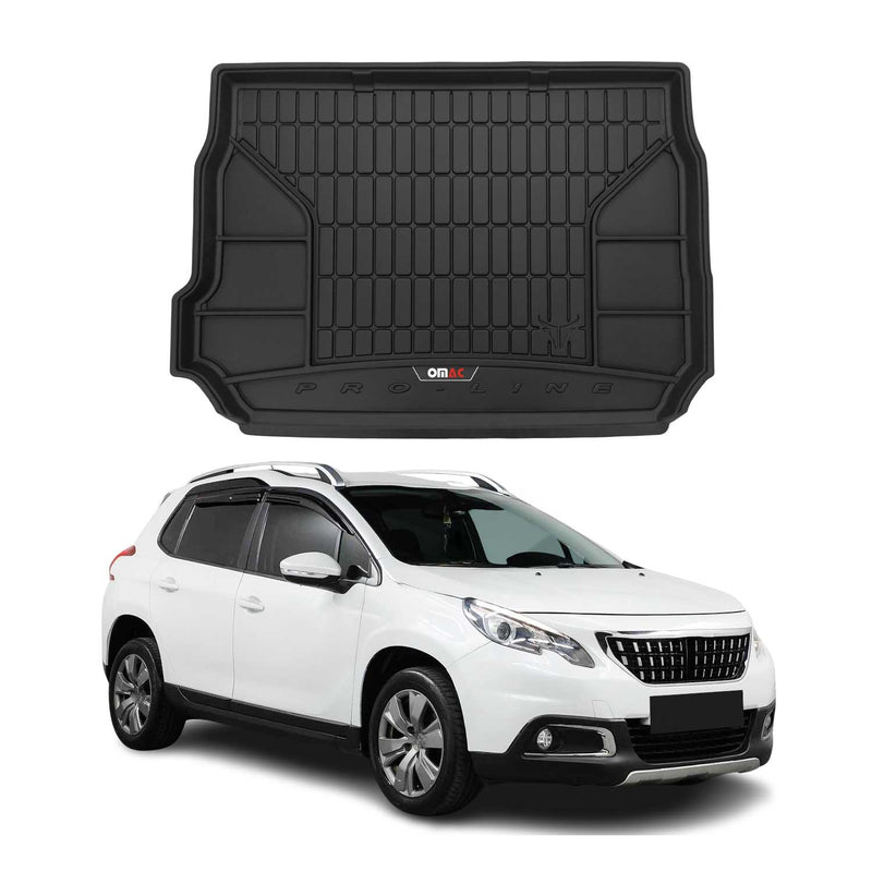 Tapis de Coffre pour Peugeot 2008 2013-2019 TPE Noir