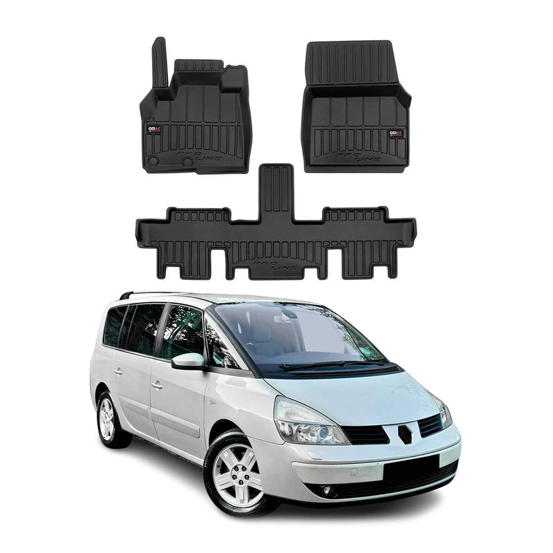 Tapis de Sol pour Renault Espace 2002-2014 TPE Noir