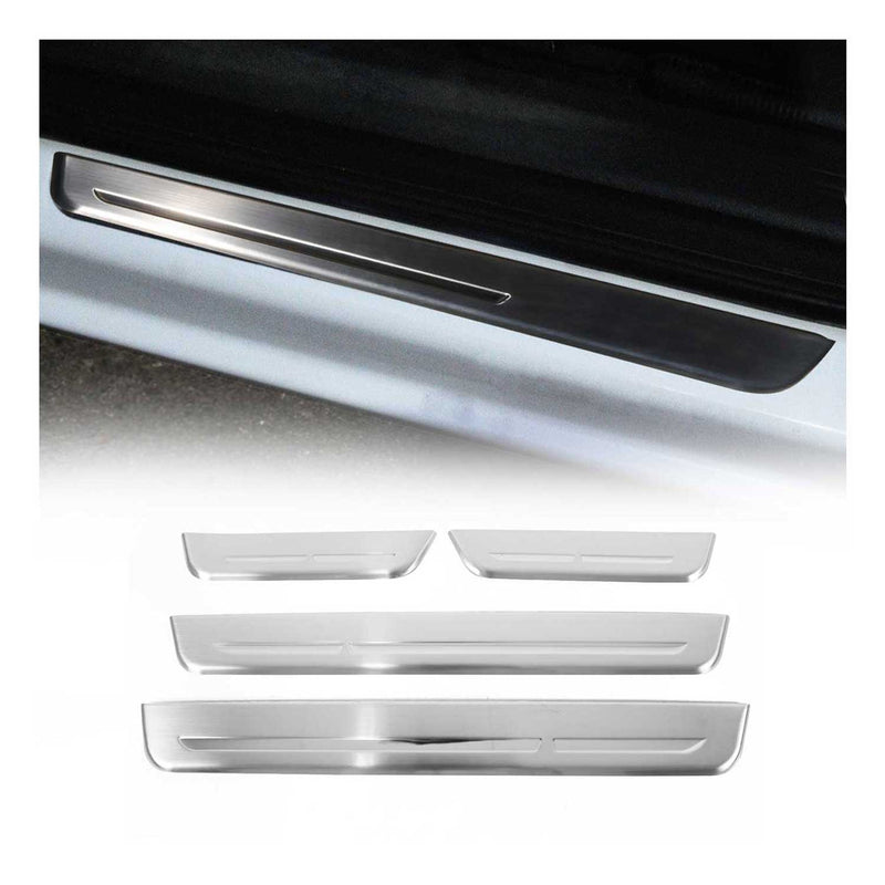 Couverture de Seuil de porte pour Hyundai Tucson 2004-2010 acier inox chromé 4x