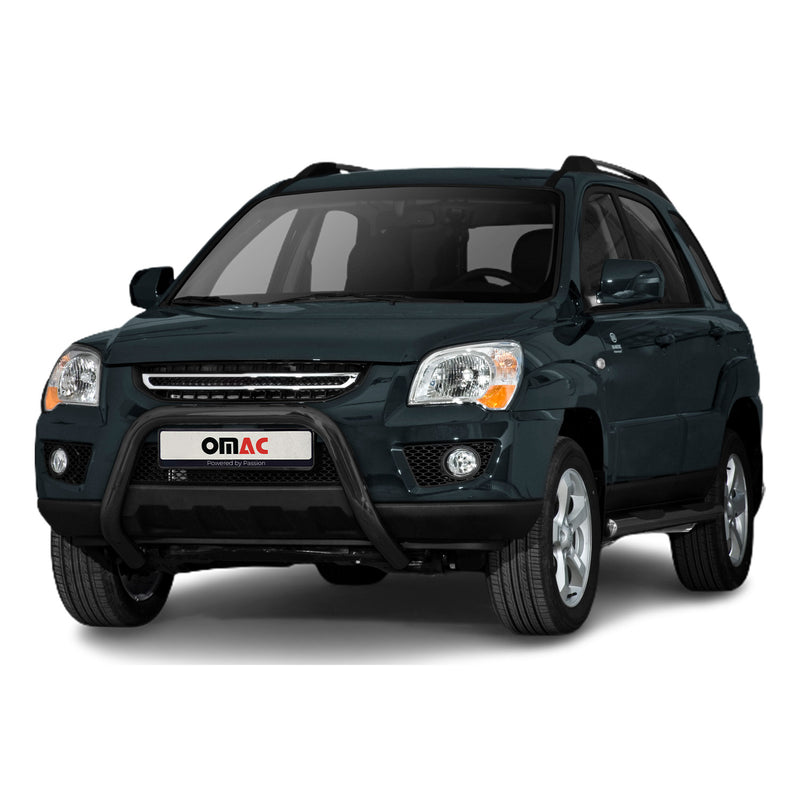 Pare-Buffle Avant Pour Kia Sportage 2008-2010 Acier Inoxydable Noir
