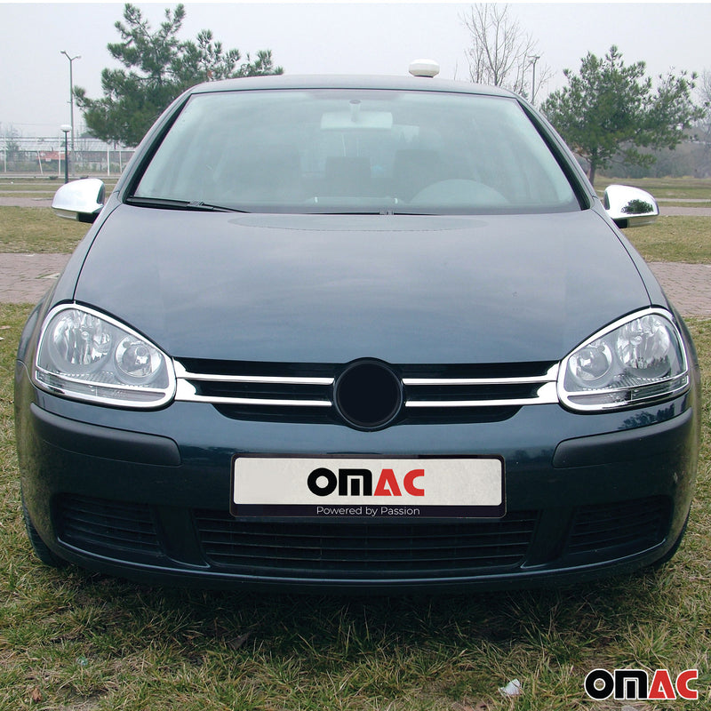 Coques de Rétroviseurs pour VW Passat 2000-2005 en Acier Inoxy Chromé Argent