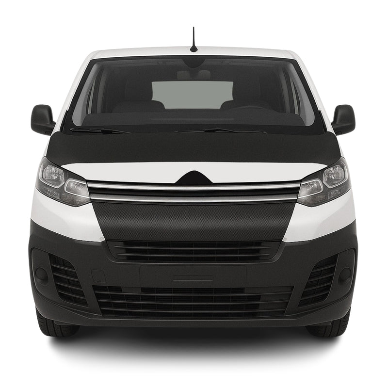 Protège Capot pour Citroen Jumpy 2017-2025 Masque voiture vinyle Noir complète