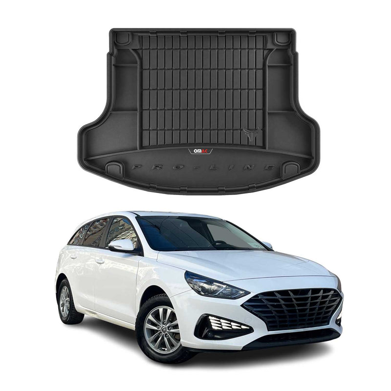 Tapis de Coffre pour Hyundai i30 2017-2025 TPE Noir