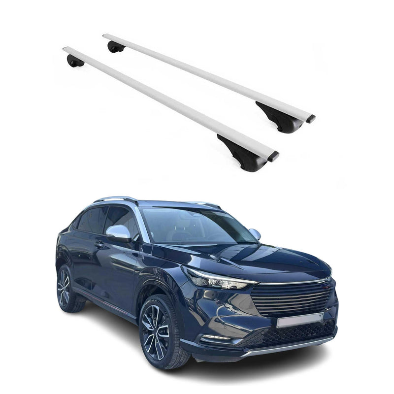 Barres de toit Transversales pour Honda HR-V 2020-2024 Fer Argent