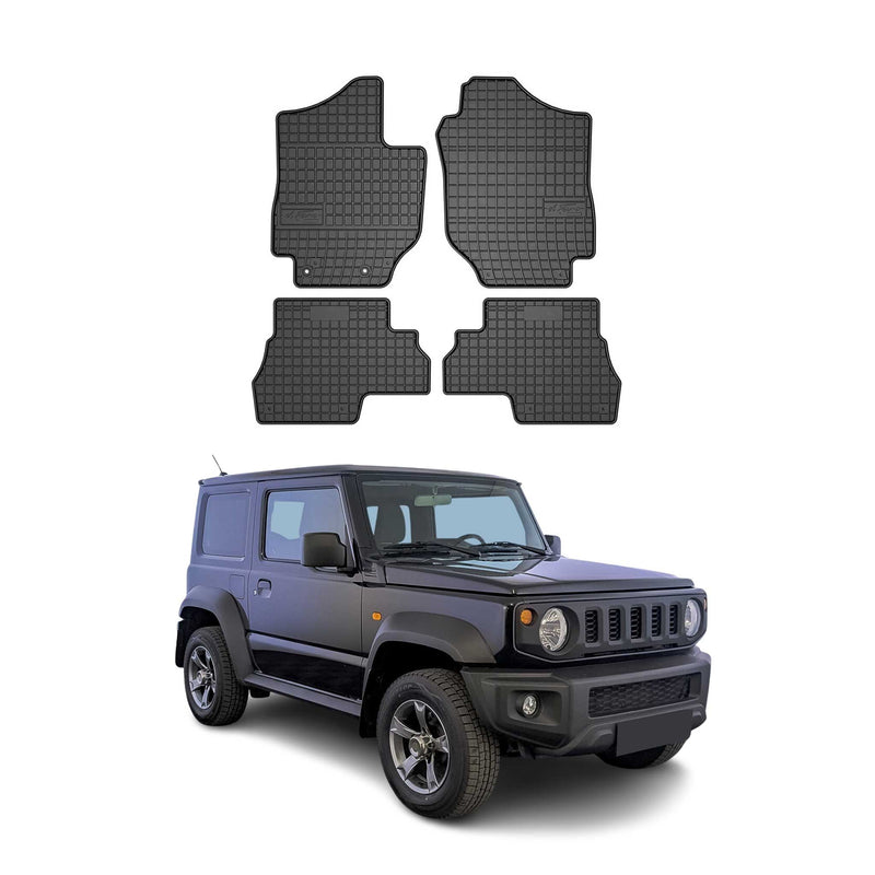 Tapis de Sol pour Suzuki Jimny 2018-2022 Caoutchouc Noir