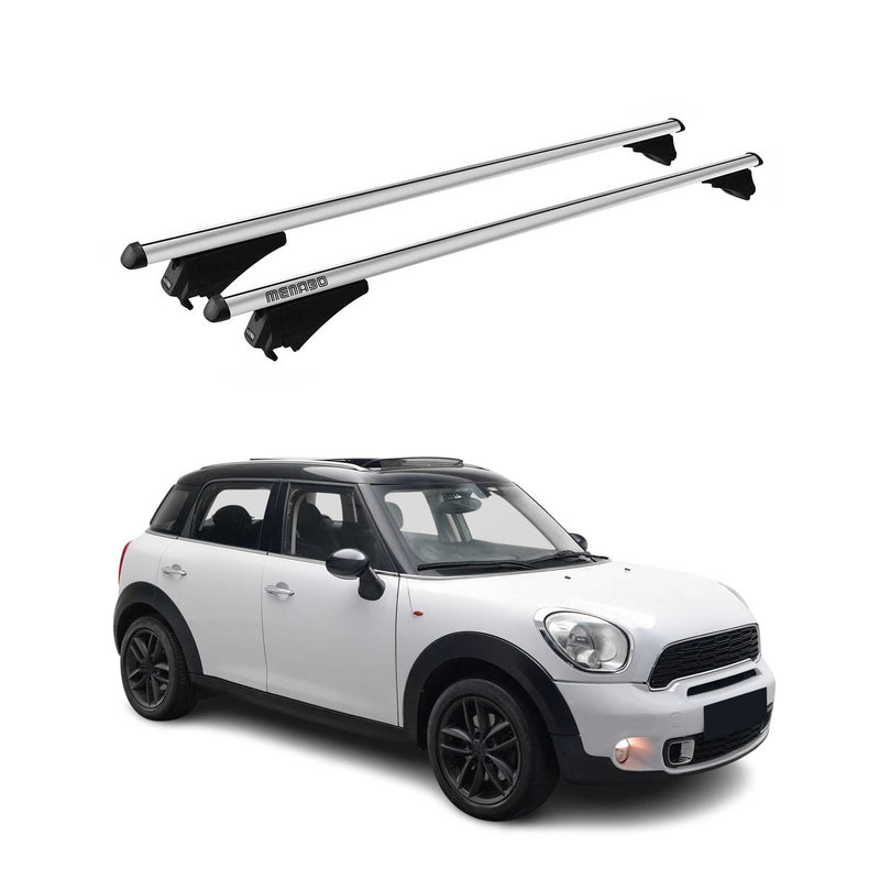 Tiger Barres de toit transversales pour Mini Countryman R60 2010-2016 Gris