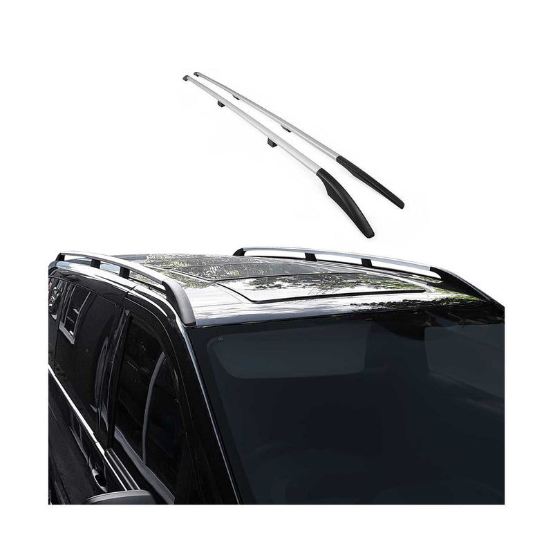 Barres de toit longitudinales pour Jeep Renegade 2014-2024 Aluminium Gris