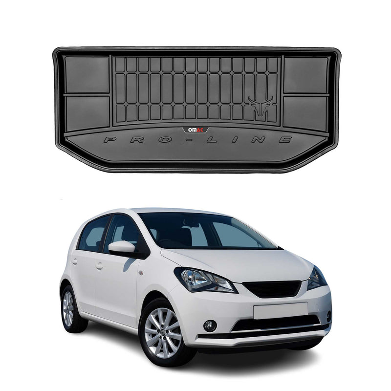 Tapis de Coffre pour Seat Mii 2011-2022 TPE Noir