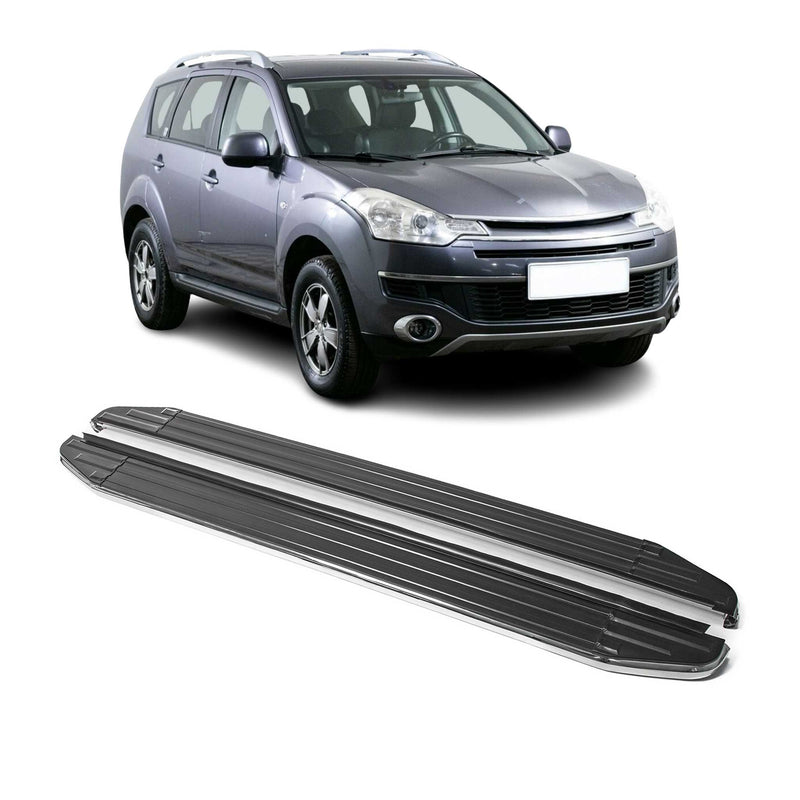 Marchepieds Latéraux pour Citroen C-Crosser 2007-2013 ABE Alu