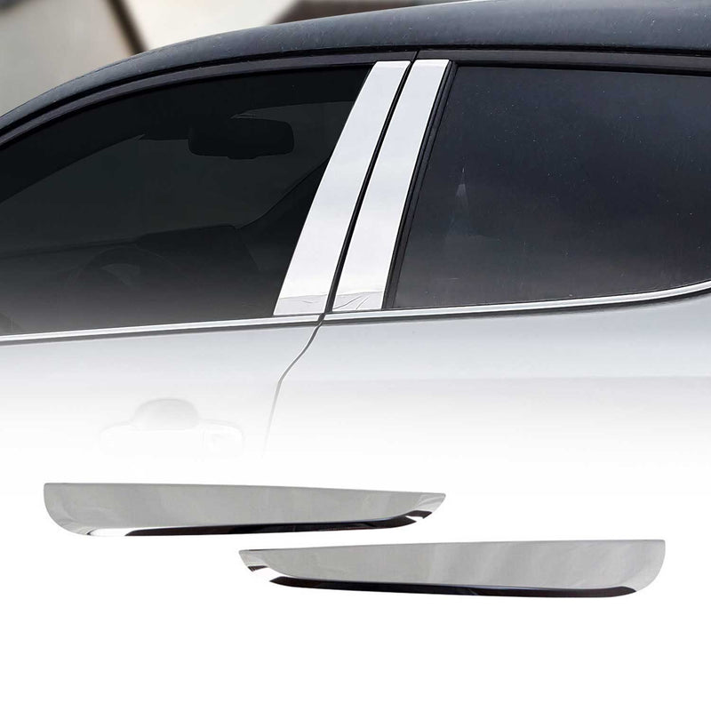 Garniture de Vitre Arrière pour Mercedes Classe X 2017-2021 acier inox 2 Pcs