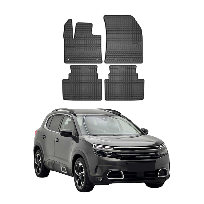 Tapis de Sol pour Citroen C5 Aircross 2017-2025 Caoutchouc Noir