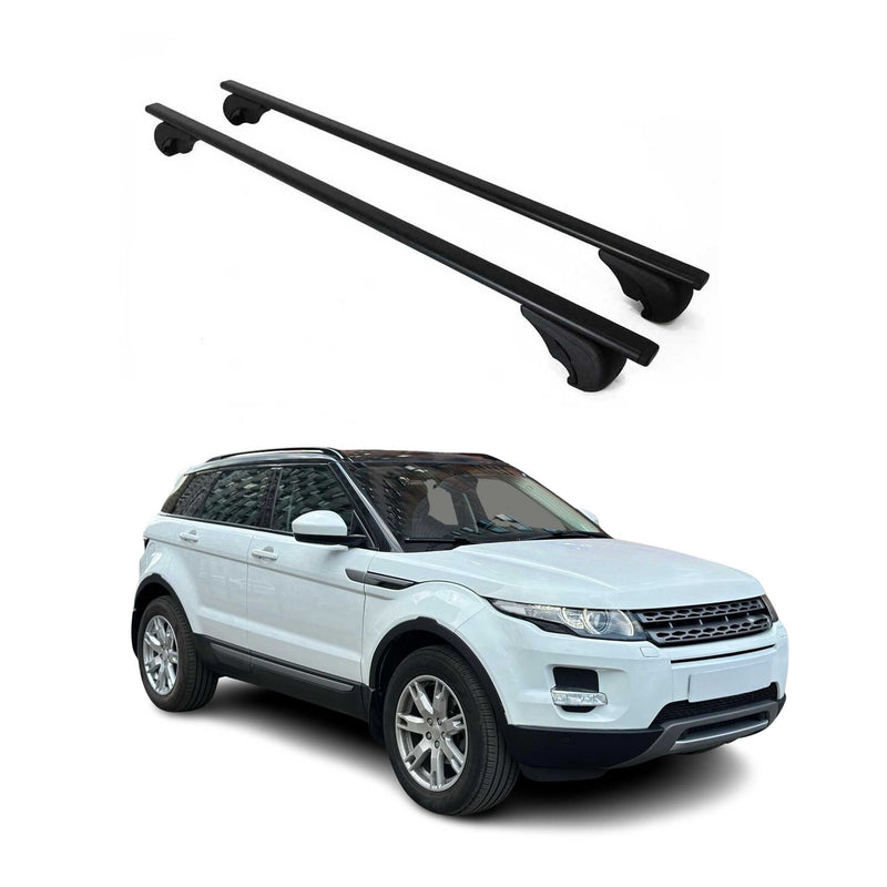 Barres de toit Transversales pour Land Rover Evoque 2011-2019 Fer Noir