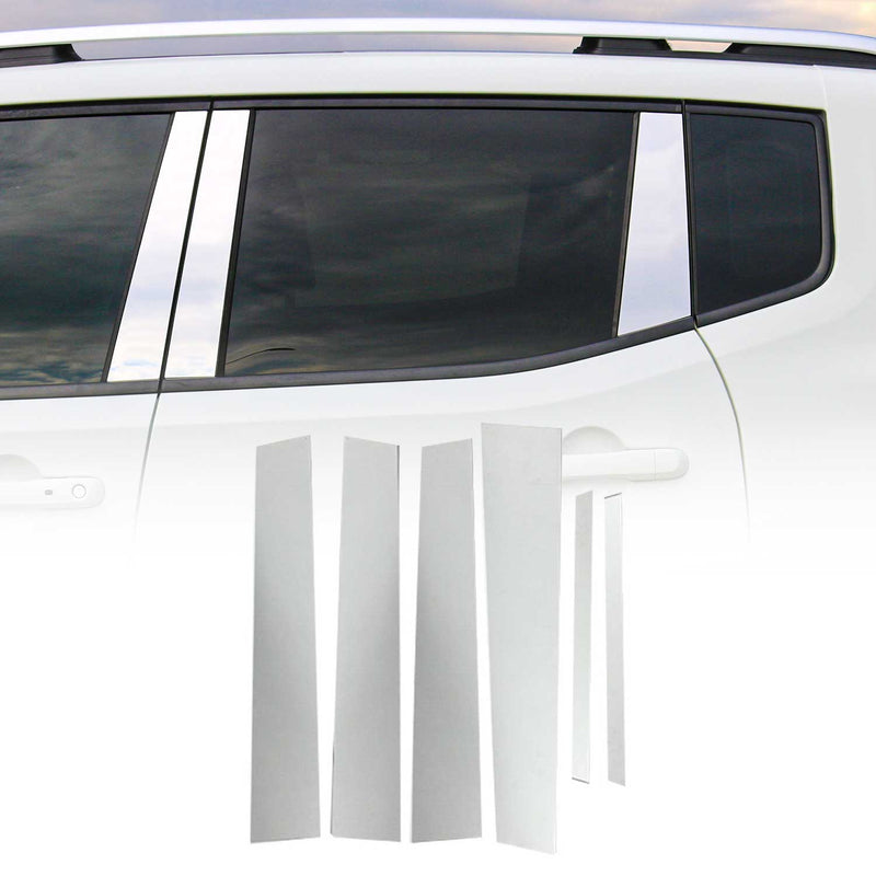 Couverture Garniture de pilier B pour Opel Mokka 2012-2019 en acier inox 6Pcs