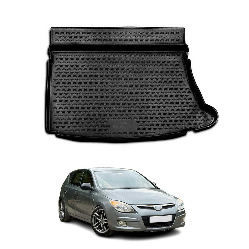 Tapis de Coffre pour Hyundai i30 2007-2012 en caoutchouc TPE 3D Noir 1Pcs