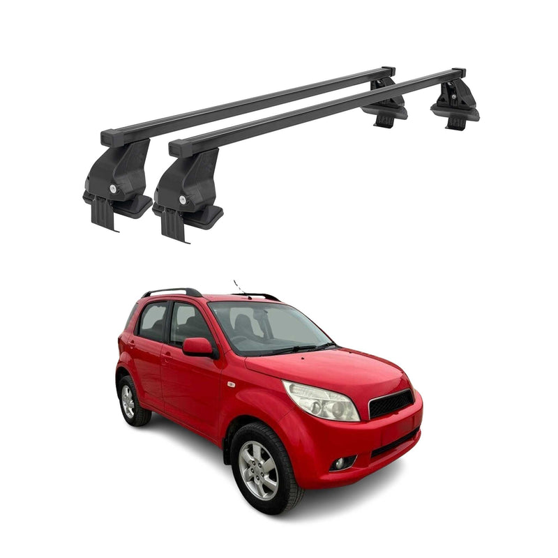 Barres Transversales Menabo pour Daihatsu Terios II J200 2006-2017 Noir