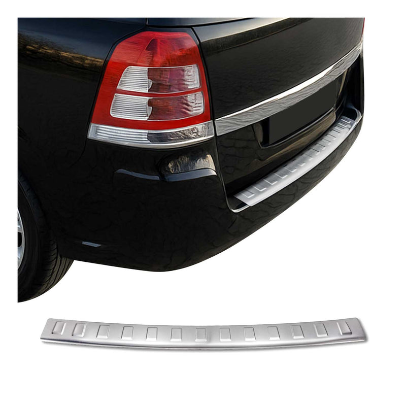 Protection seuil coffre pare-chocs pour Opel Zafira B 2005-2014 inox Brossé