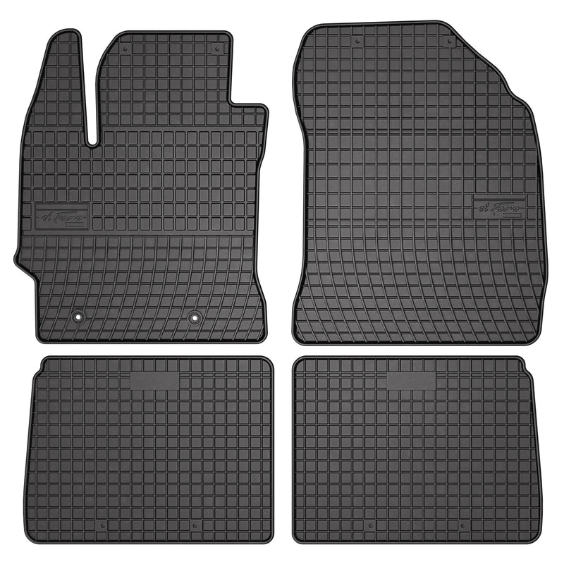 OMAC Tapis de Sol pour Toyota Corolla 2013-2019 Caoutchouc Noir