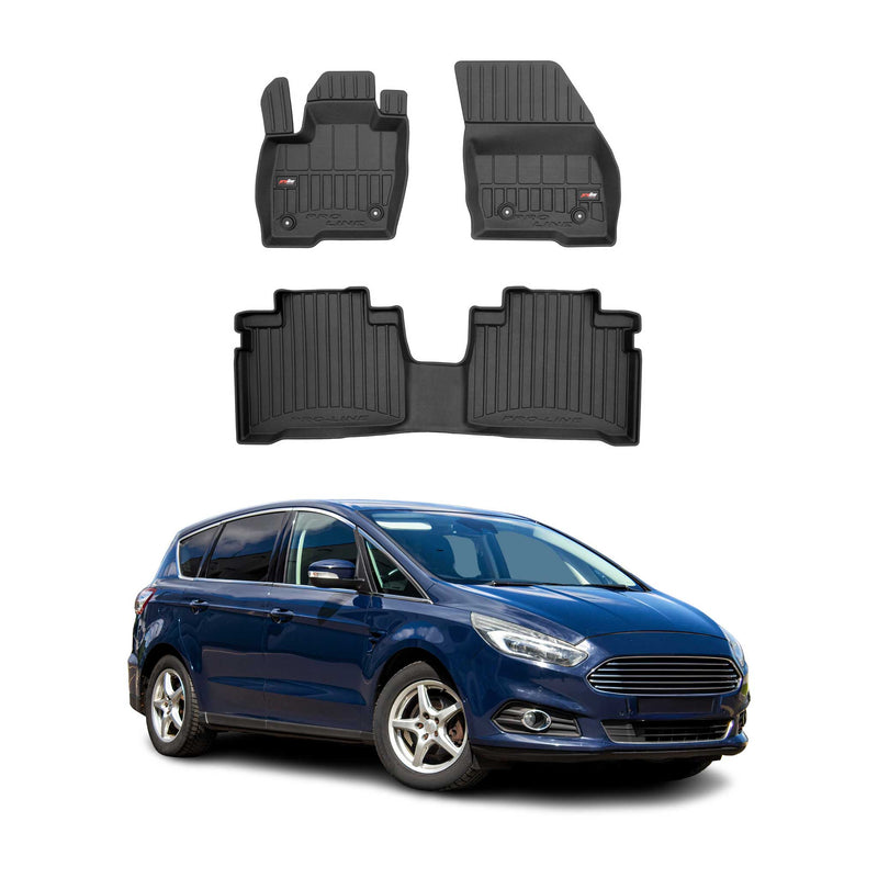 Tapis de Sol pour Ford S-Max 2015-2018 TPE Noir