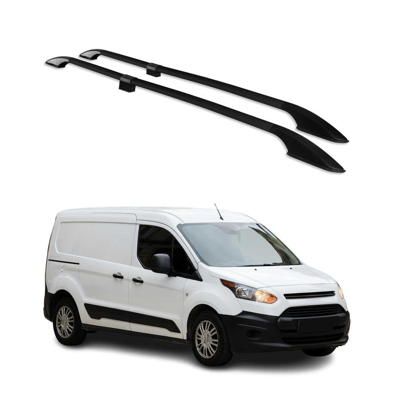 Barres de toit longitudinales pour Ford Transit Connect 2014-2021 L2 Alu Noir