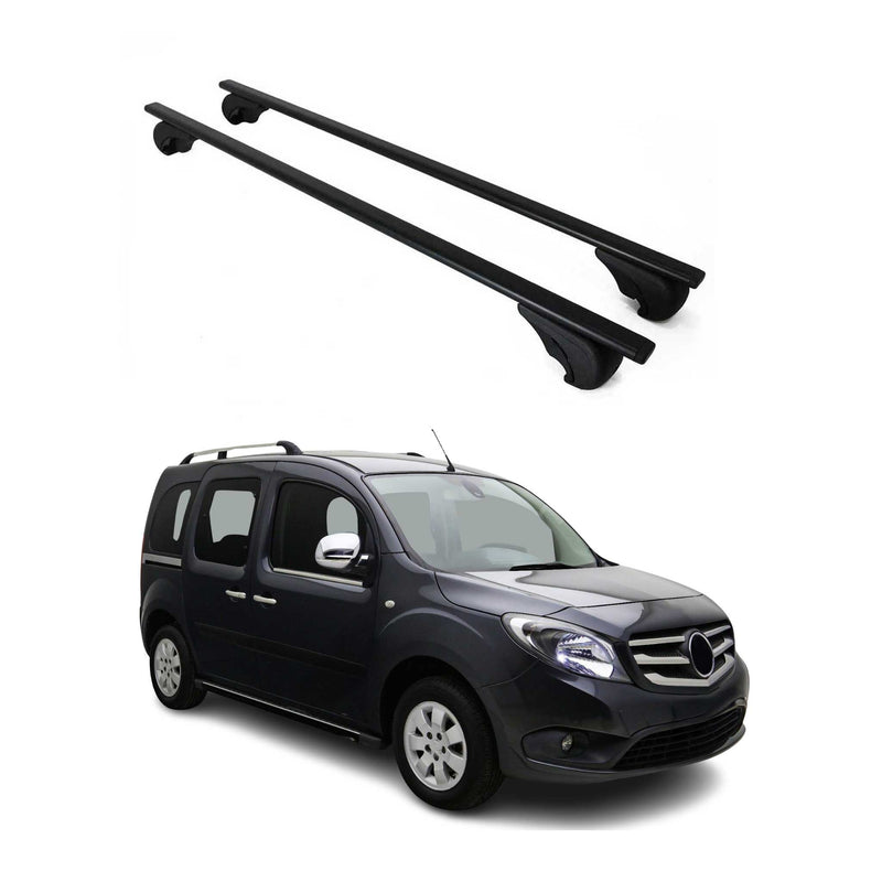 Barres de toit Transversales pour Mercedes Citan 2012-2021 Fer Noir