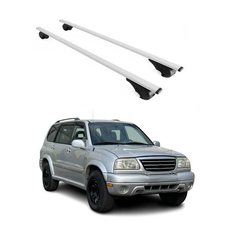 Barres de toit Transversales pour Suzuki Grand Vitara 1998-2005 Fer Argent