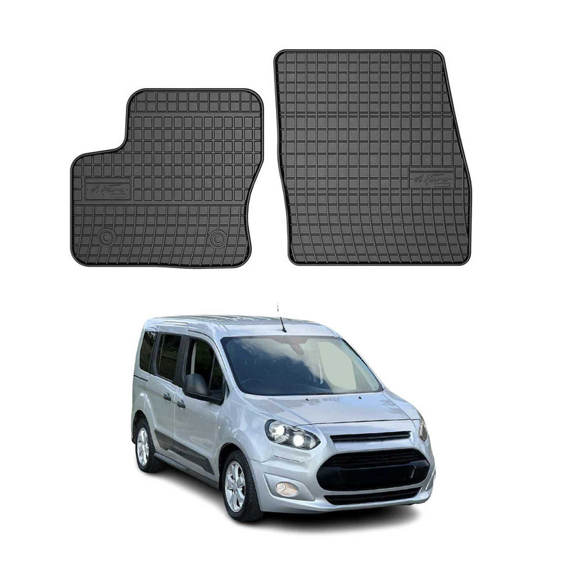 Tapis de Sol pour Ford Transit Connect 2013-2022 Caoutchouc Noir