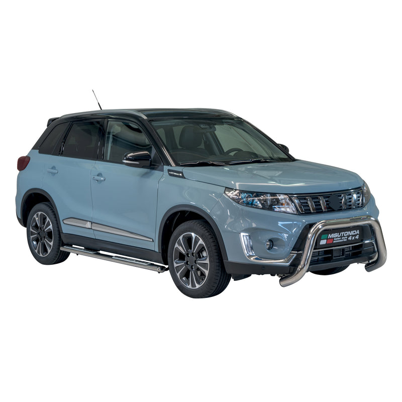 Marchepieds Latéraux pour Suzuki Vitara 2019-2025 Acier Inoxydable Argent