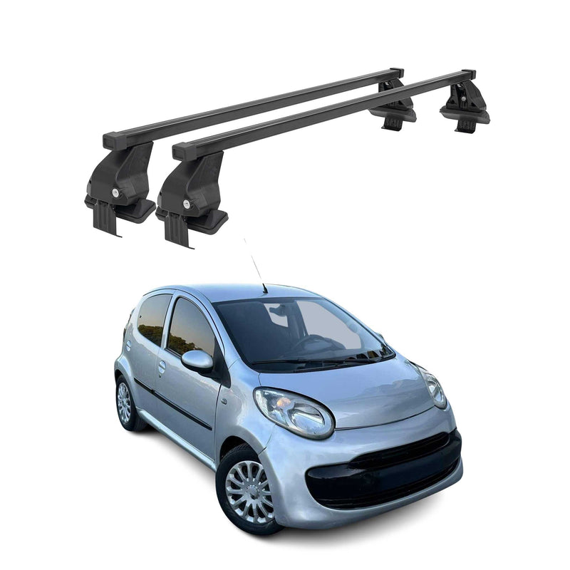 Barres Transversales Menabo pour Citroen C1 2005-2024 Noir