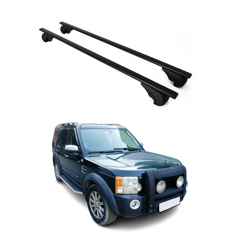 Barres de toit Transversales pour Land Rover Discovery 2004-2009 Fer Noir