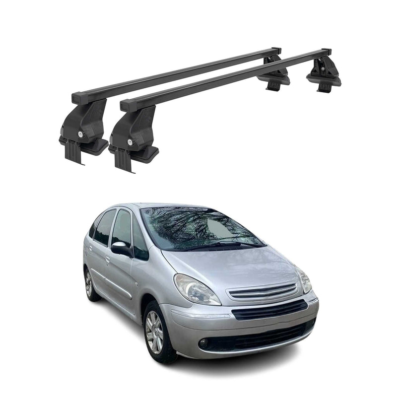 Barres Transversales Menabo pour Citroen Xsara Picasso 1999-2010 Noir