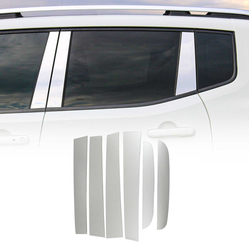 Couverture Garniture de pilier B pour Ford Ranger 2015-2021 en acier inox 6Pcs