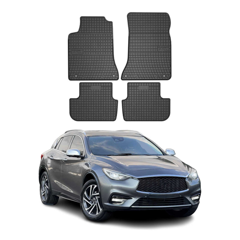 OMAC Tapis de sol pour Infiniti Q30 QX30 2016-2019 Caoutchouc Noir