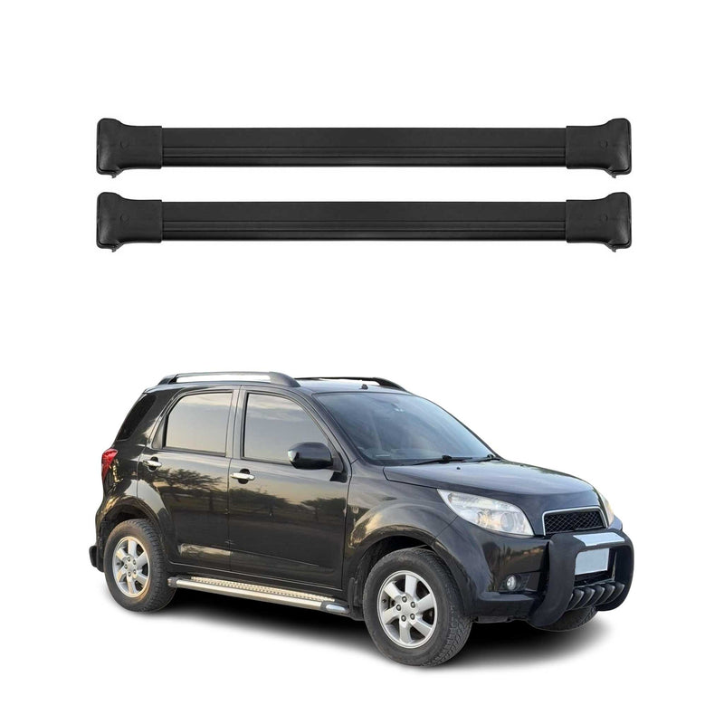 Barres de toit transversales pour Daihatsu Terios 2006-2017 Aluminium Noir