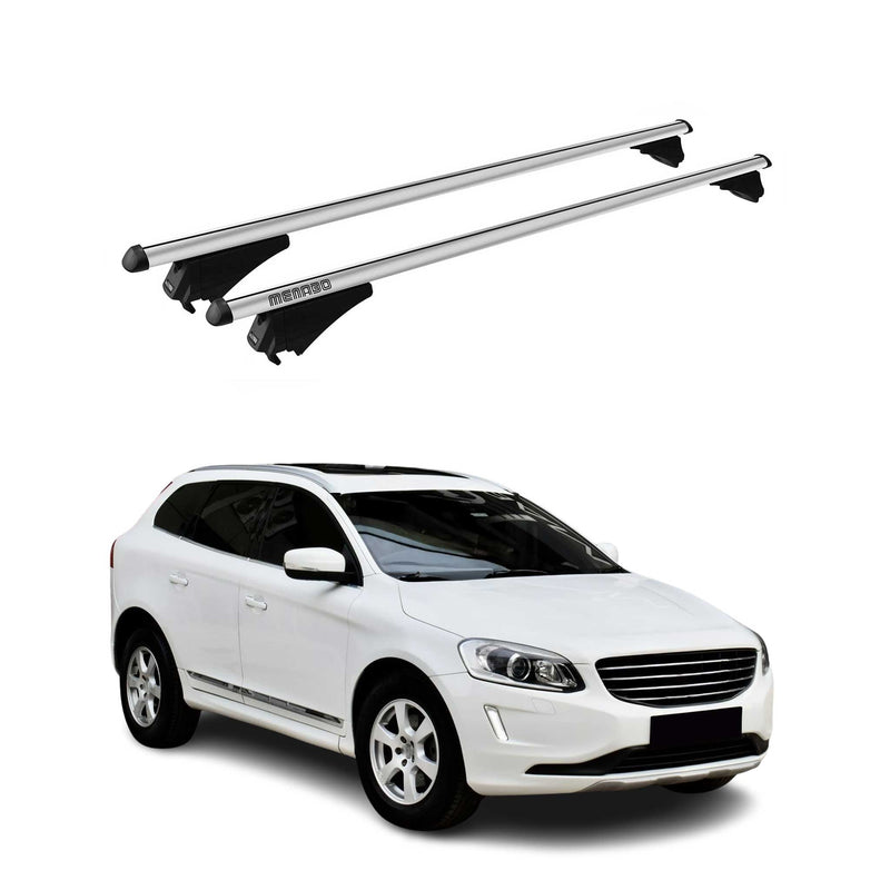 Tiger Barres de toit transversales pour Volvo XC60 2014-2017 Gris