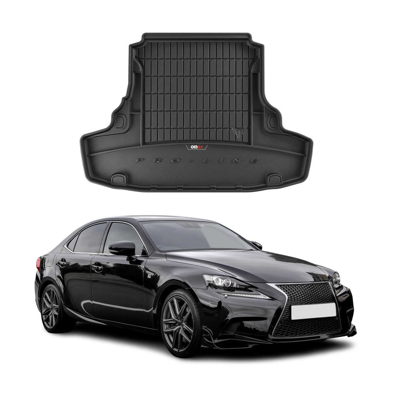 Tapis de Coffre pour Lexus IS 2013-2025 TPE Noir