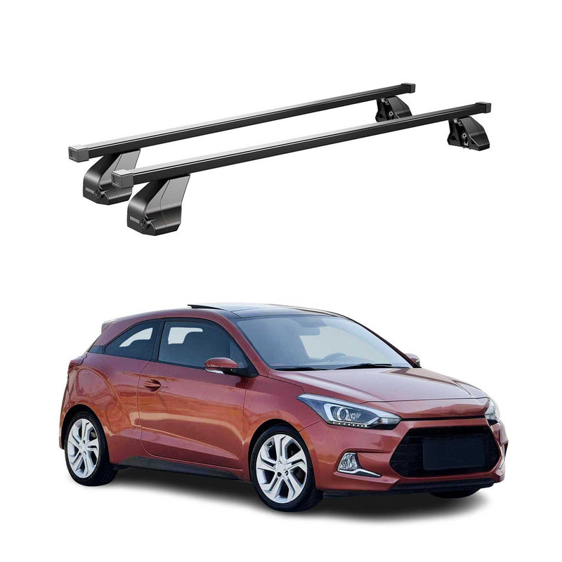 Barres Transversales Menabo pour Hyundai i20 Coupé 2015-2020 Noir
