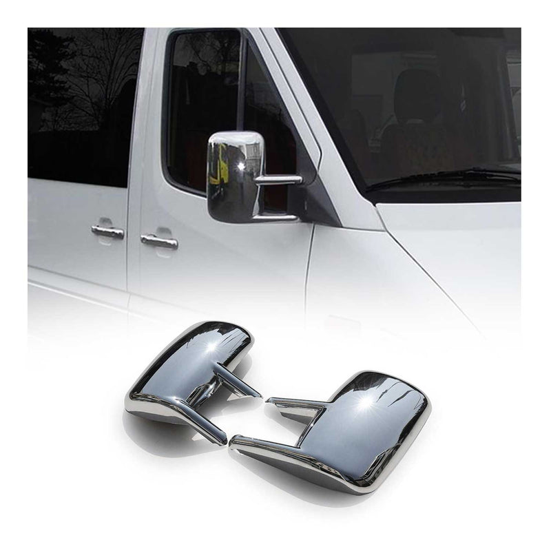Coques de Rétroviseurs pour Mercedes Sprinter VW901 1995-2006 en ABS Argent