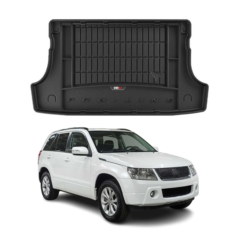 Tapis de Coffre pour Suzuki Grand Vitara 2005-2014 TPE Noir