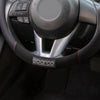 SPARCO couvre volant voiture protections de volant en caoutchouc noir et rouge