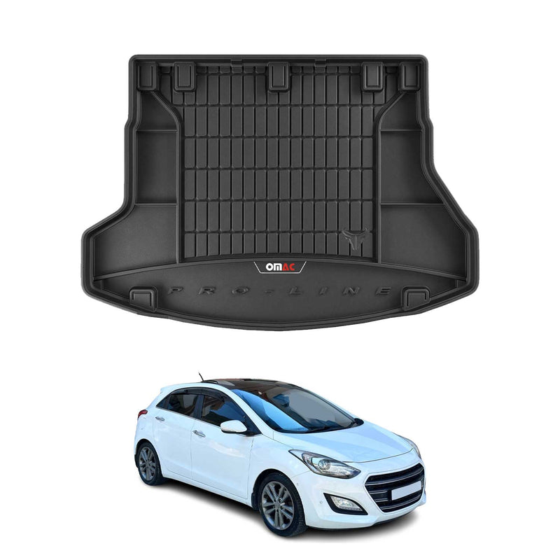 Tapis de Coffre pour Hyundai i30 2012-2017 TPE Noir