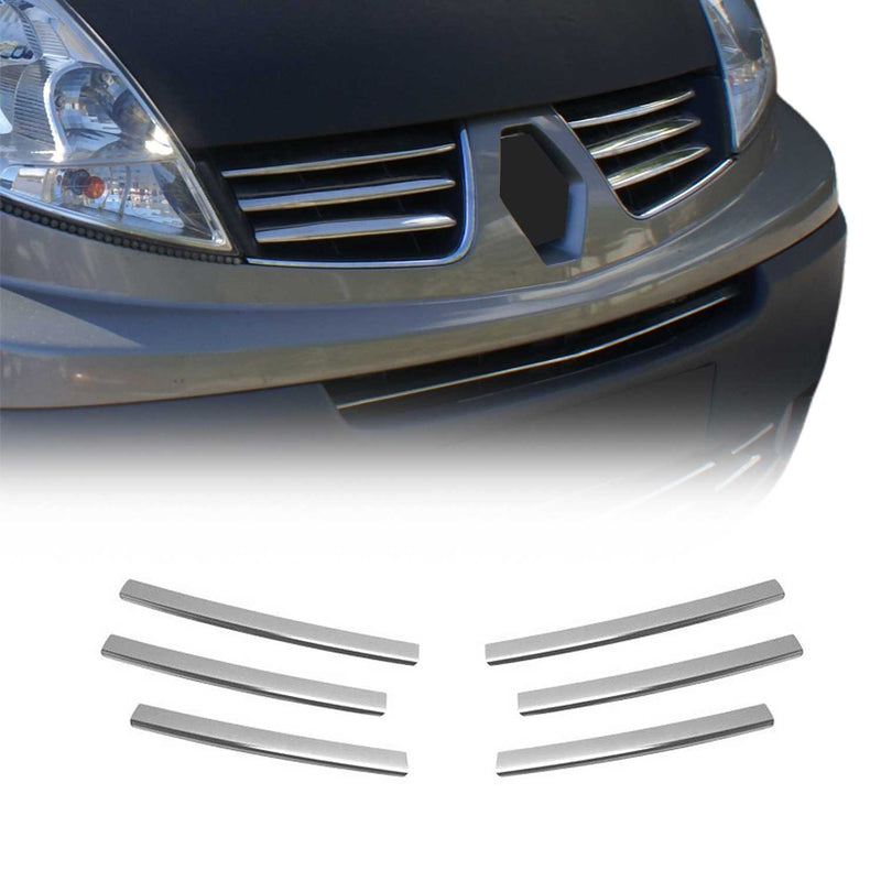 Moulure de Grille de Calandre pour Renault Trafic 2006-2014 Chromé 6Pcs