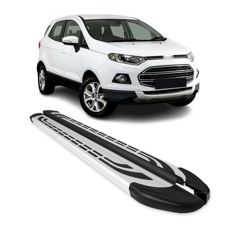 Marchepieds Latéraux pédale pour Ford Ecosport 2013-2024 Aluminium Gris 2Pcs