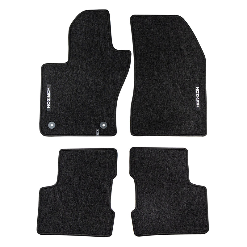 Tapis de Sol de Voiture pour Jeep Renegade 2014-2025 PHEV Velours Noir 4Pcs