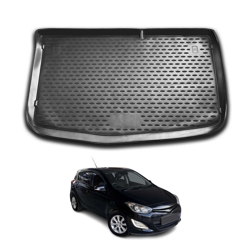 Tapis de Coffre pour Hyundai i20 2008-2014 TPE Noir