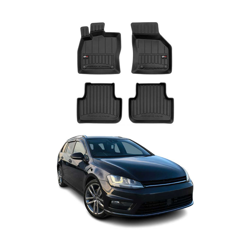 OMAC Tapis de sol pour VW Golf mk7 Variant 2013-2020 4 pièces caoutchouc