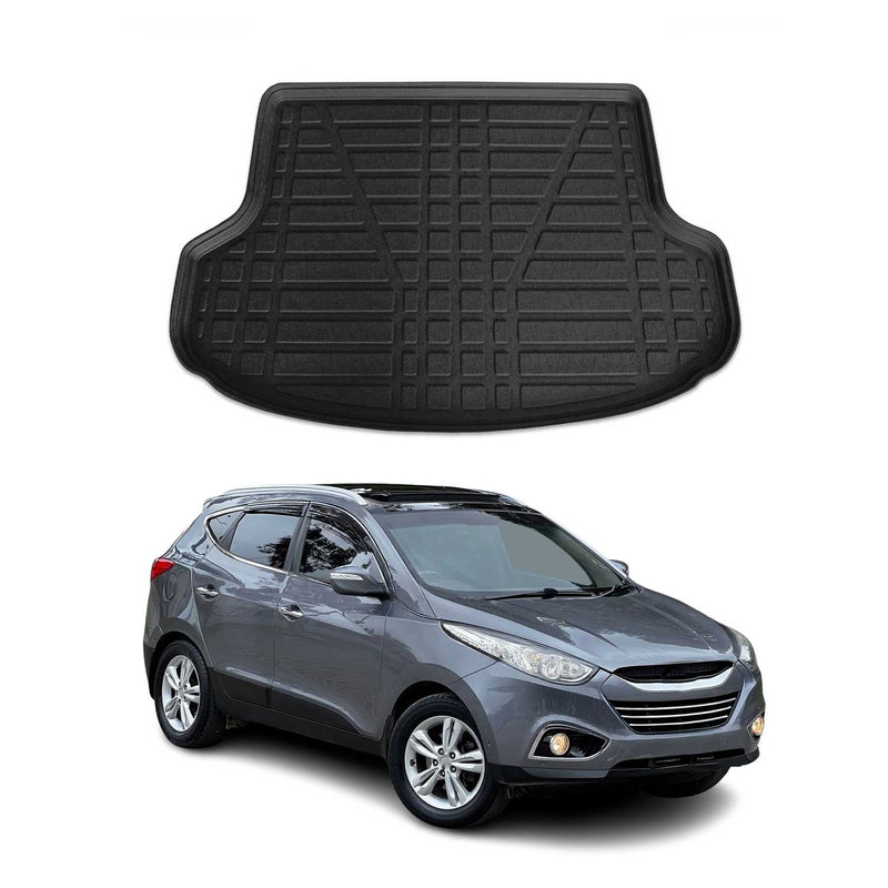Tapis de Coffre pour Hyundai IX35 2010-2015 en TPE Noir