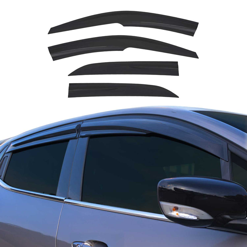 Déflecteurs de Vent pluie d'air pour Hyundai i20 2014-2020 HB Acrylique Noir 2x