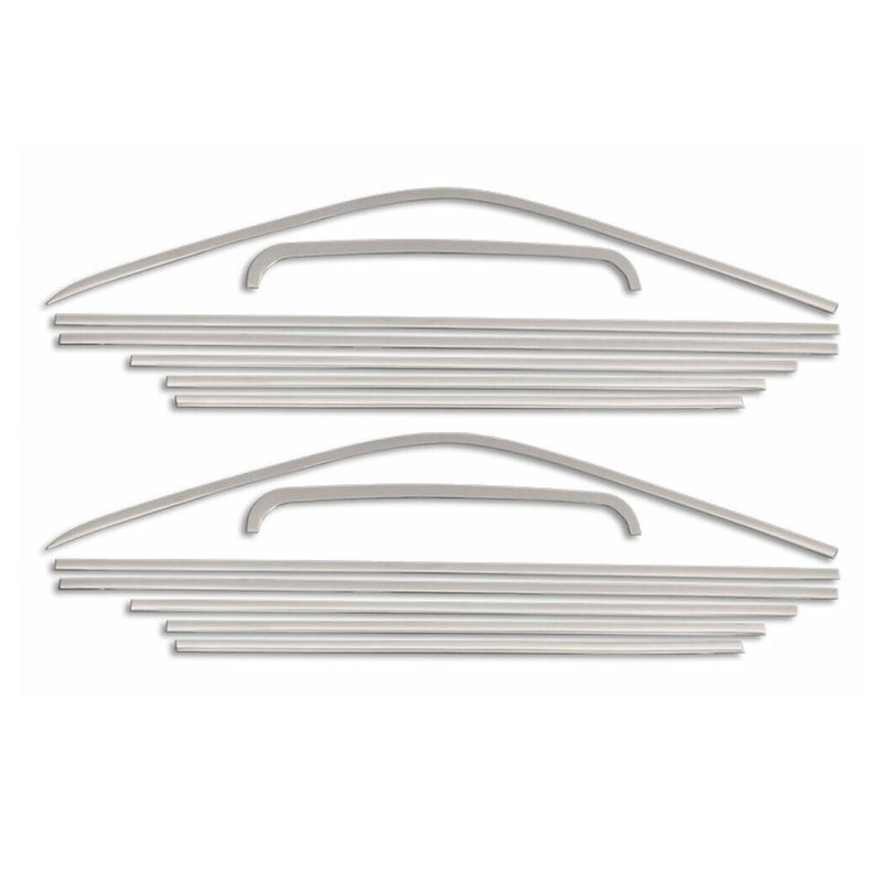 Garniture De Fenétre pour VW T5 2003-2015 RHD court en acier inox chrome